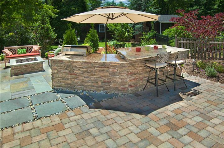 Patio, Outdoor Kitchen, Outdoor Fireplace & Fire Pit, Planting Enhancements 